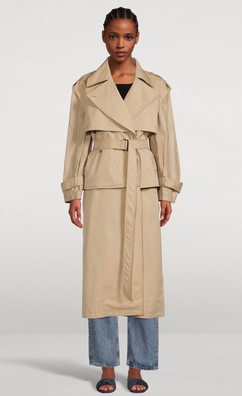 MACKAGE NWT Women’s McKenna 4-in-1 Modular Double Breasted Trench Coat Large